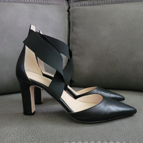 Cole Haan black pointy-toe heels. Classic. EUC. - Picture 4 of 5